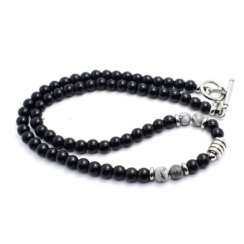 Eye Simple Fashion Stainless Steel Girl Gift Personality Necklace Men Bead Necklace Fashion Jewelry