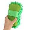 Большой размер Варежка для мытья автомобиля Мягкая микрофибра Перчатка-полотенце для мойки автомобиля Автодетейлинг Чистящая губка-перчатка Принадлежности Зеленый