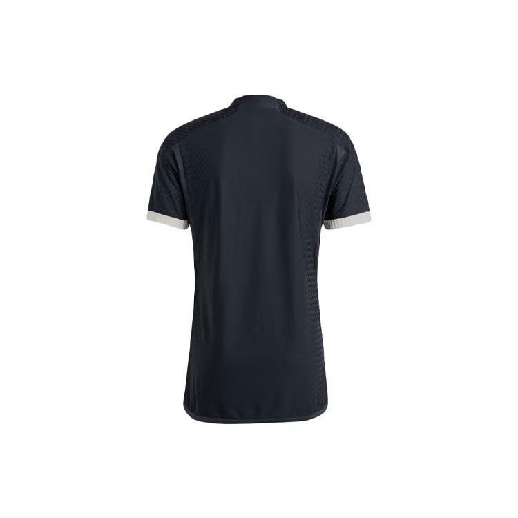 Adidas Ювентус 23/24 третий подлинный трикотаж с текстовым принтом в стиле пэчворк с коротким рукавом мужской футбольный трикотаж черный IQ4854