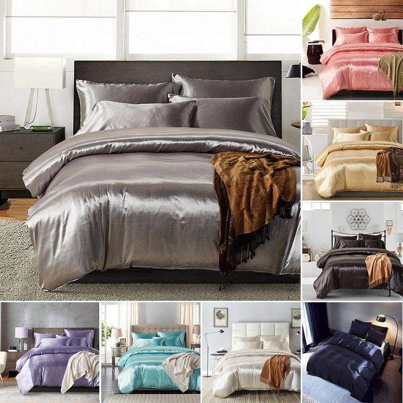 Яркий шелковый разноцветный пододеяльник из роскошной сатиновой ткани, большого размера King Size