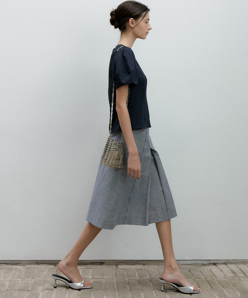 OCTETTE Wringkle Volume Blouse_2Color