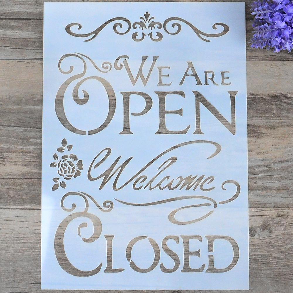 A4 Size Decorative Owl Stencil Template Painting Stencils for DIY Crafts Scrabooking Painting On Wood,Canvas,Floor,Wall and Tile