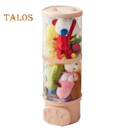 Трубка для хранения плюшевых игрушек, вертикальный органайзер для плюшевых кукол, прозрачное ведро для игрушек для домашних животных, мягкая детская игрушка