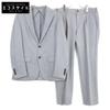 DESIGNWORKS Светло-серый шерстяной фланелевый гладкий костюм-двойка 48 серыйБ/у