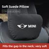 Keychain High-quality Leather Car Seat Headrest Memory Foam Comfort Neck Pillow For qaz9 Cooper One JCW F54 F55 F56 F57 F60 R55 9qaz
