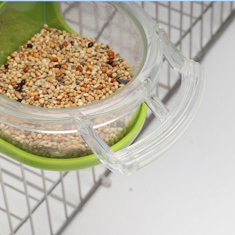 Semicircular Parrot Bowl with Stand Detachable Bird Feeding Water Box for Cockatiels Conures