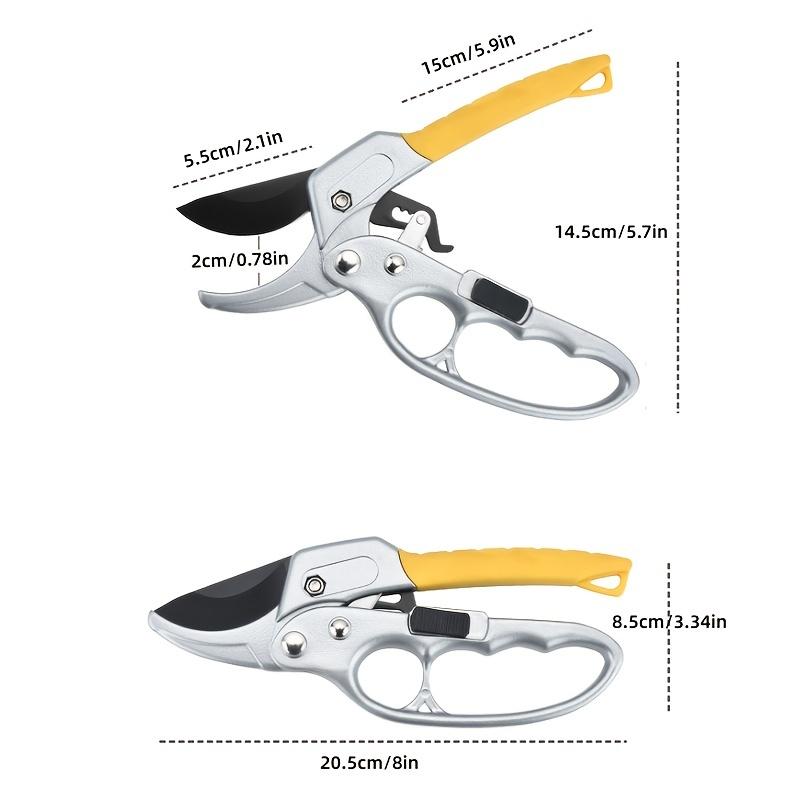 1 шт. Садовые машинки для стрижки, секаторы, секаторы с трещоткой, работа в 3 раза проще, садовые инструменты, острые садовые ножницы, ножницы для слабых рук при артрите