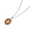 New S925 Silver Oval Four Claw Pendant Necklace, Niche, Exquisite, Fashionable, High-quality Wedding Jewelry
