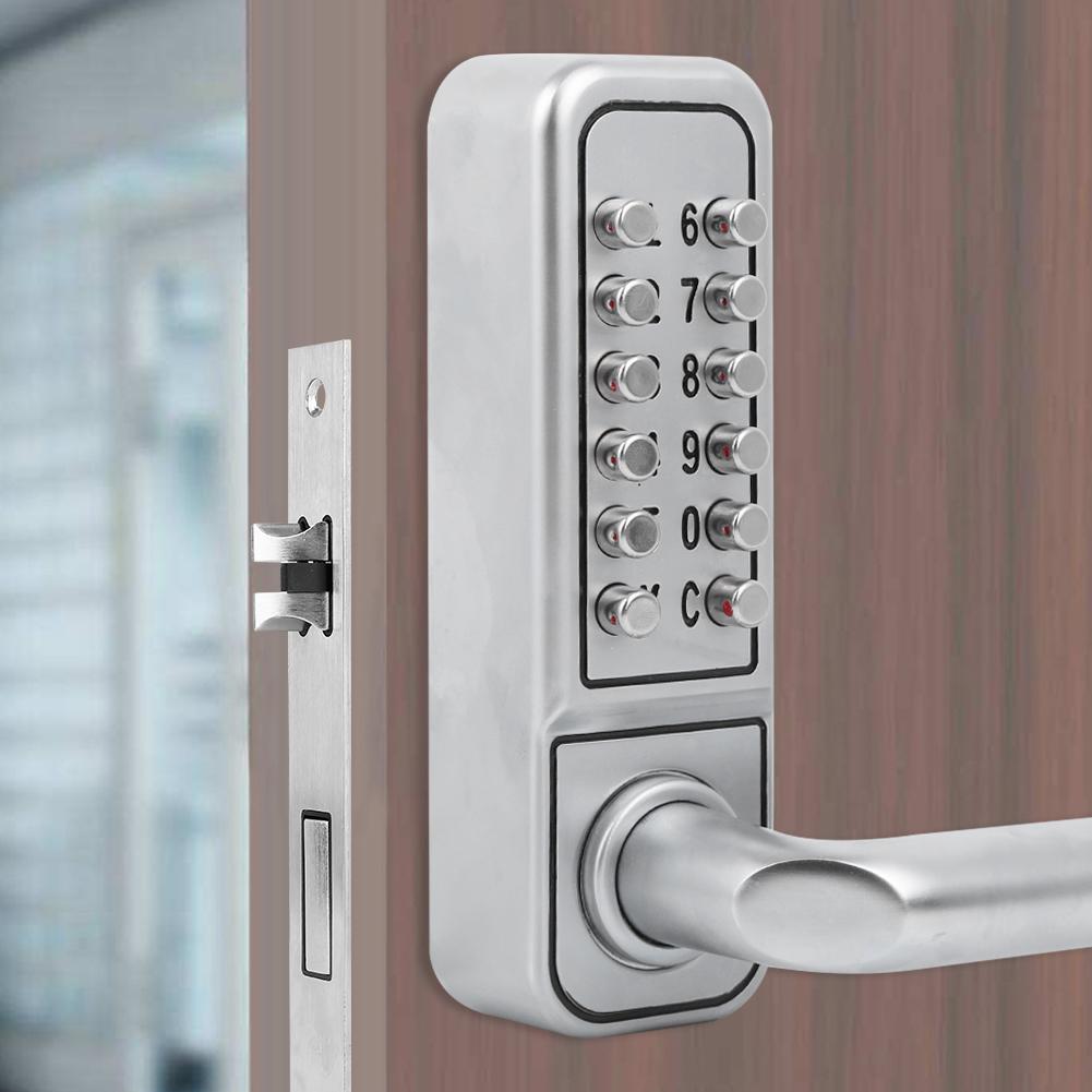 Цинковый сплав водонепроницаемый пароль механический кодовый замок без ключа для офисных внутренних деревянных дверей