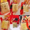 999 Gold Keychain Wealth Pendant: Trendy Fortune Mobile Charm Bestseller Gift.