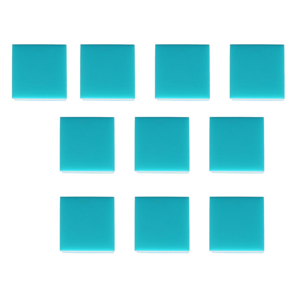 10 шт. штампов, резные блоки, мягкие резиновые гравировальные штампы для поделок, синие, белые, синие, 3 слоя