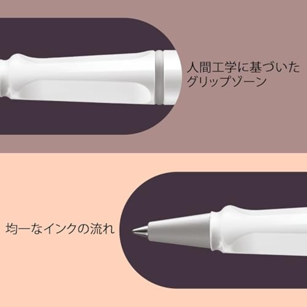 ЛАМИ (Рами) Шариковая ручка Safari White - Эргономичный захват Ширина линии M - Удобна для долгого письма...