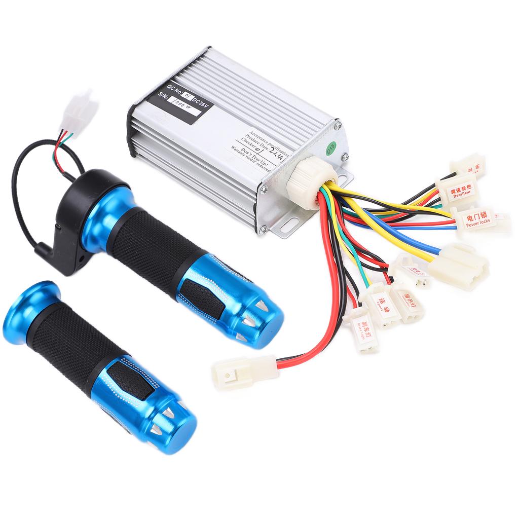 Brush Motor Controller Electric Bike Throttle Aluminum Rubber Bicycle Accessories for Scooters 36v