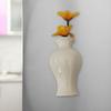 Mini Ceramic Vase Refrigerator Magnet with Artificial Flower Home Office Kitchen Locker Fridge 3D Miniature Flower Vase Magnetic Decoration Ornament
