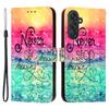 Для Samsung Galaxy M55 5G/C55 5G/F55 5G Кожаный чехол с рисунком Кошелек Подставка Мобильная обложка с ремешком