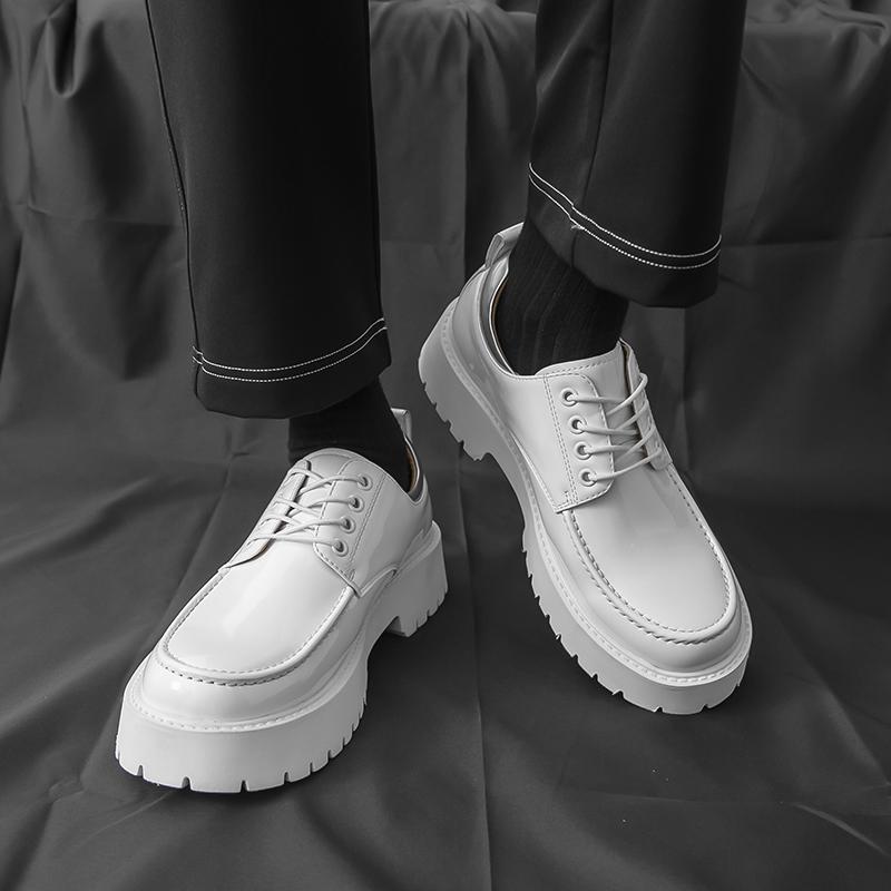 Fashion High Quality Men's Dress Oxford Shoes Thick Bottom Fashion Office Business Shoes Male Designer Casual Leather Formal Suit Shoes