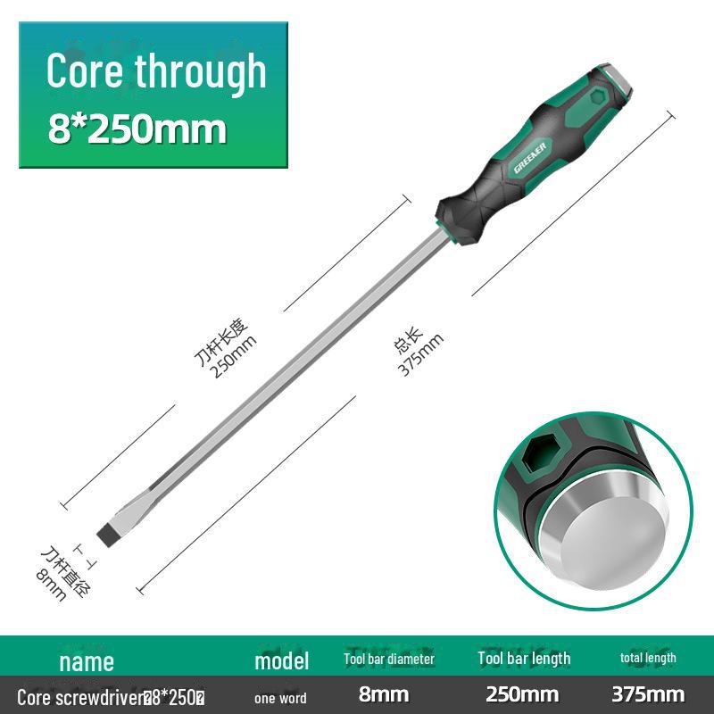 Набор промышленных отверток Green Forest Master с плоской головкой и крестовой головкой