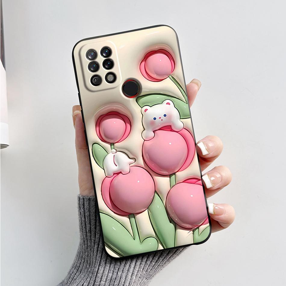 For Tecno Pova Case LD7 LD7j Fashion Marble Cover Matte Phone Case For Tecno Pova Soft Silicone Fundas 6.8'' Back Cover Bumper