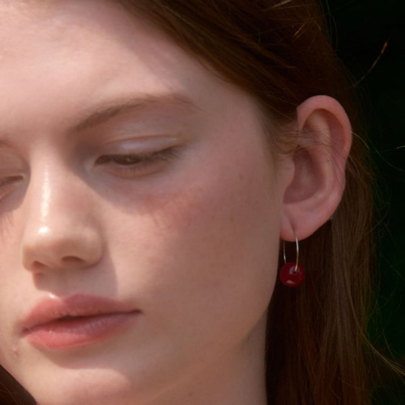 LOVE ME MONSTER Bold Gem Ring Earrings (L242MER010)