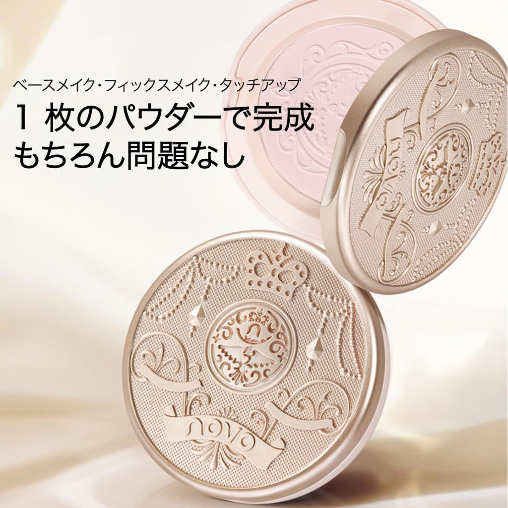 KIADZIE Powder Light Compact Foundation Foundation, Natural, Skin, Purple, Long-Lasting Coverage, Anti-Shine, (02-Light Skin)