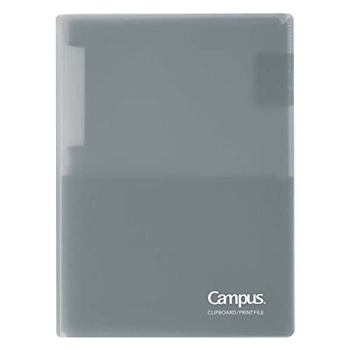 KOKUYO Campus Print File that also functions as a clipboard, Gray, Model FU-CEH755M