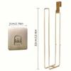 1PCS Metal Toilet Paper Holder Wall Mounted - Luxury Bathroom Tissue Roll Stand with Hooks for Kitchen/Bath Space Saving Design