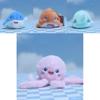 Cute Plush Ocean Animal Keychain With Colorful Shark Crab And Octopus For Kids