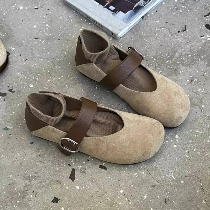 Ретро универсальные туфли Мэри Джейн на плоской подошве с неглубоким вырезом, новые удобные балетки на одной педали