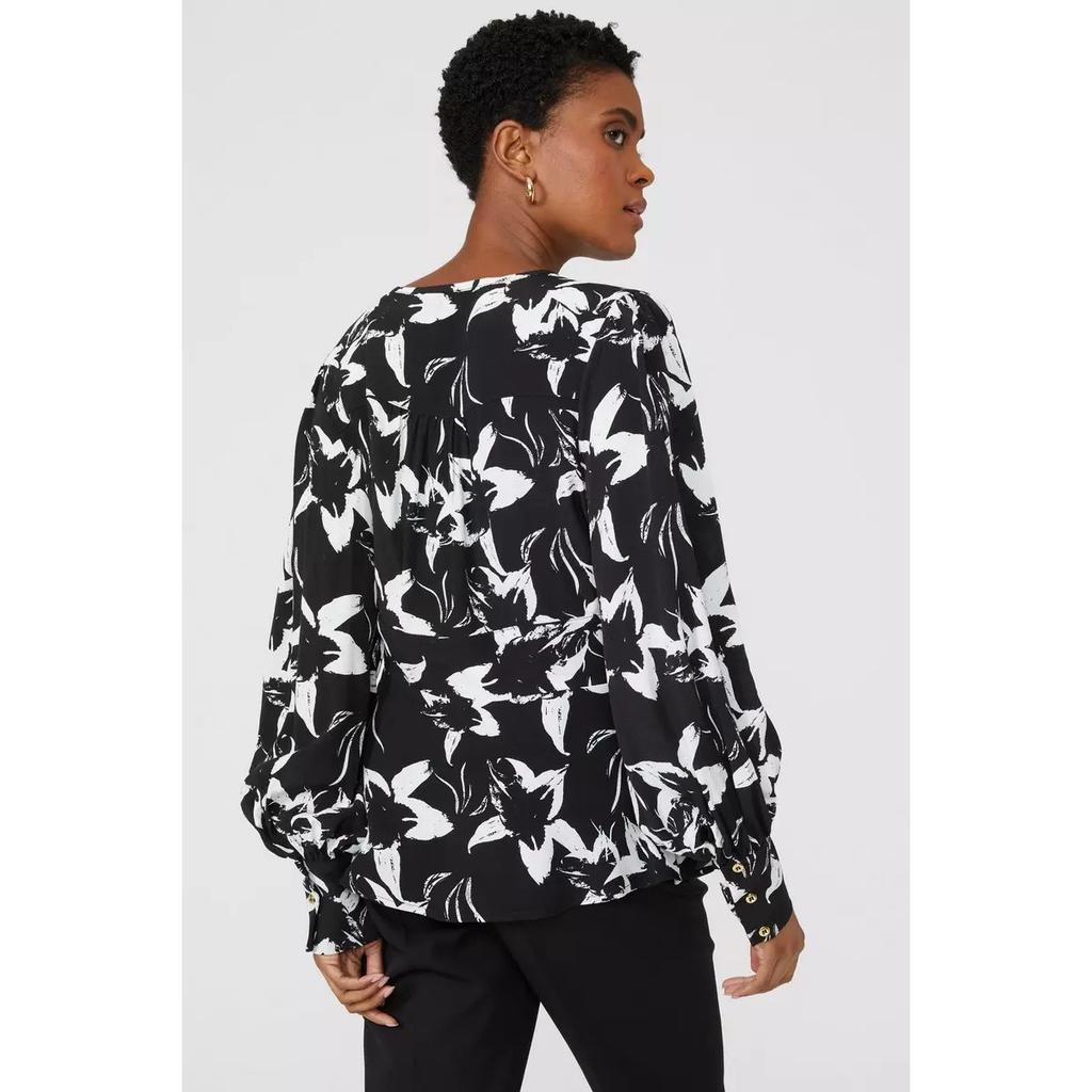 Principles Женский/Женский лиф Цветочный топ с v-образным вырезом