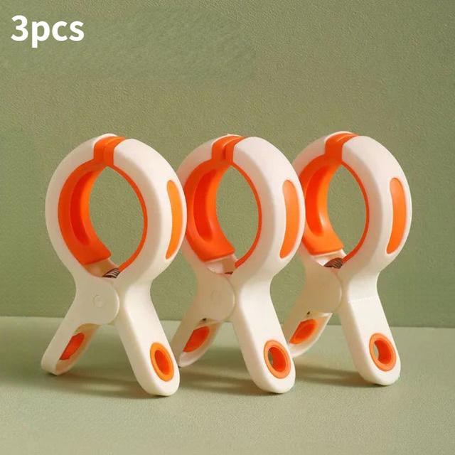 1/3pc Large Beach Towel Clips Plastic Strong Windproof Clothes Pegs Quilt Hanging Clip Reusable Non-slip Fixed Drying Clothespin