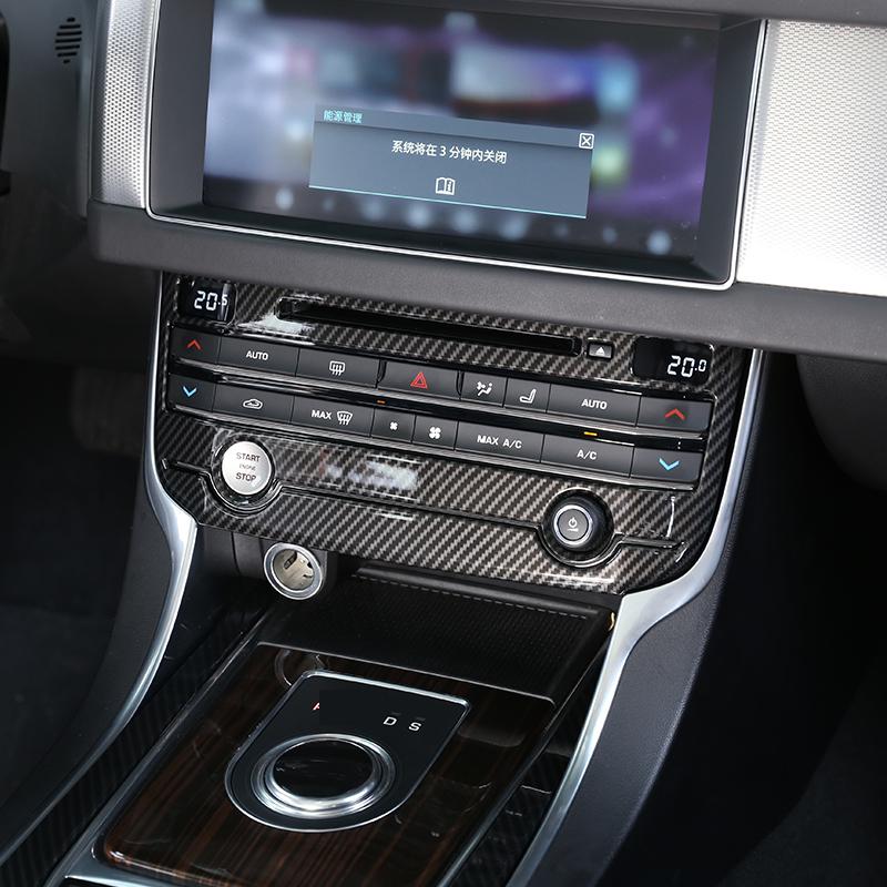 Fit For Jaguar XE XEL XF XFL F-PACE 2016 2017 2018 ABS Car Center Air Conditioning Mode Button Frame Cover Trim Auto Accessorie