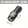 2000LM LED Super Bright Flashlight Portable Mini Burst Torch Rechargeable Outdoor Emergency Spotlight with Pen Clip Tail Magnet