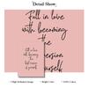 Inspirational Wall Art Women Pink Desk Decor Poster Quotes about Life Gallery Wall Canvas Painting Bedroom Living Room Wall Art