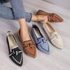 Fashion Women's Shoes Loafers Ballet Flats Pointed Toe Barefoot Slip-on Casual Low Heel Luxury Brand Woman Shoe New In Butterfly2024