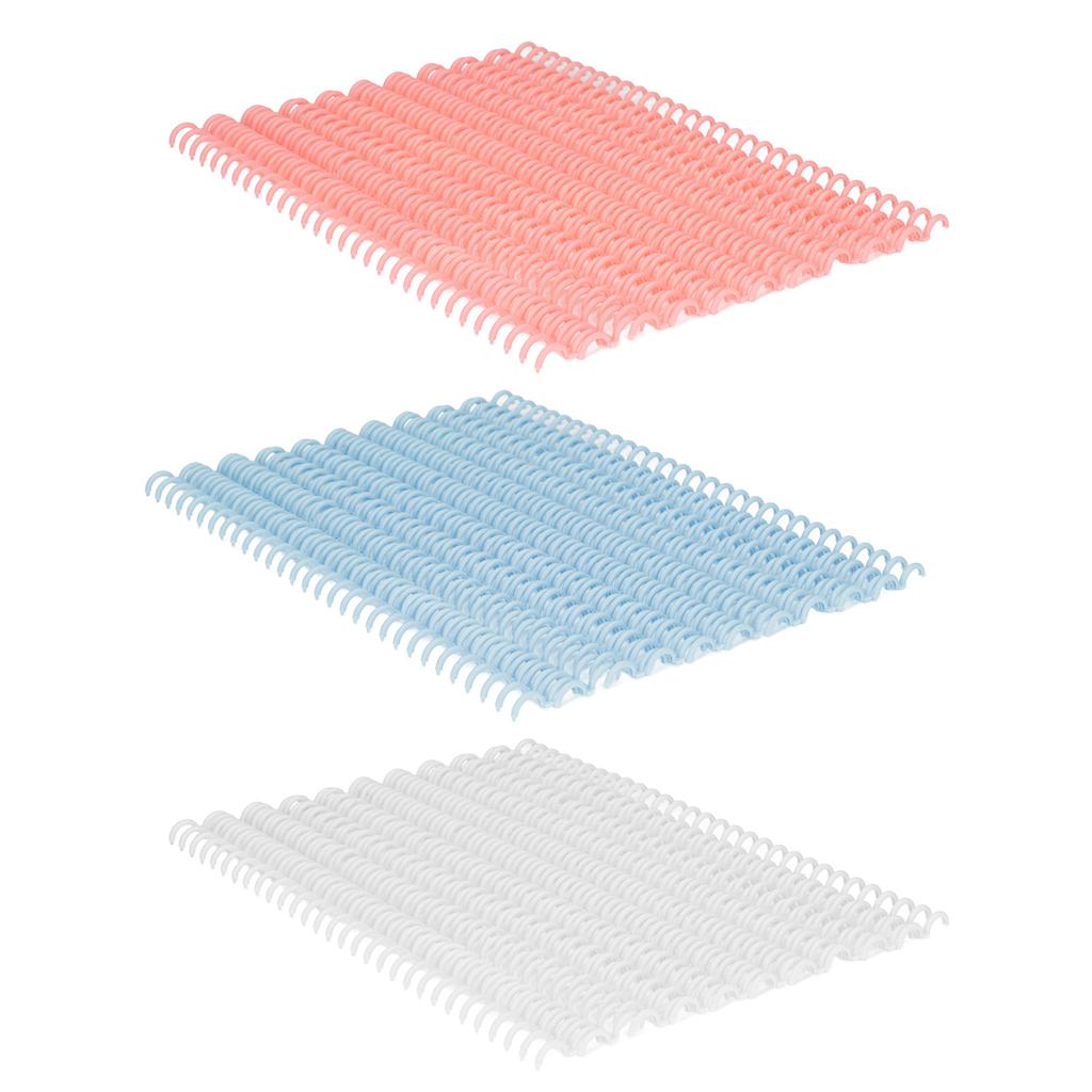 10 шт. переплетных корешка 30 отверстий диаметром 12 мм, режущиеся пластиковые проволочные переплетные корешки для школы