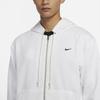 Nike Вязаная толстовка с капюшоном на молнии с логотипом сзади, мужские топы, белые DO9155-100