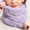 Faux Fur Plush Infinity Scarf Solid Color Soft Neck Gaiter Cute Plain Coldproof Neck Warmer Ski Mask For Women Daily Uses Winter Outdoor