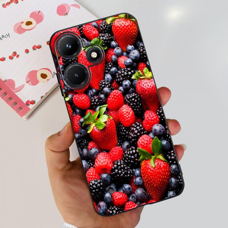 Чехол для телефона Infinix Hot 30i 30 Play NFC Красивый Цветок Бабочка Расписной Мягкий Силиконовый Чехол Для Infinix Hot30 30Play Hot30i