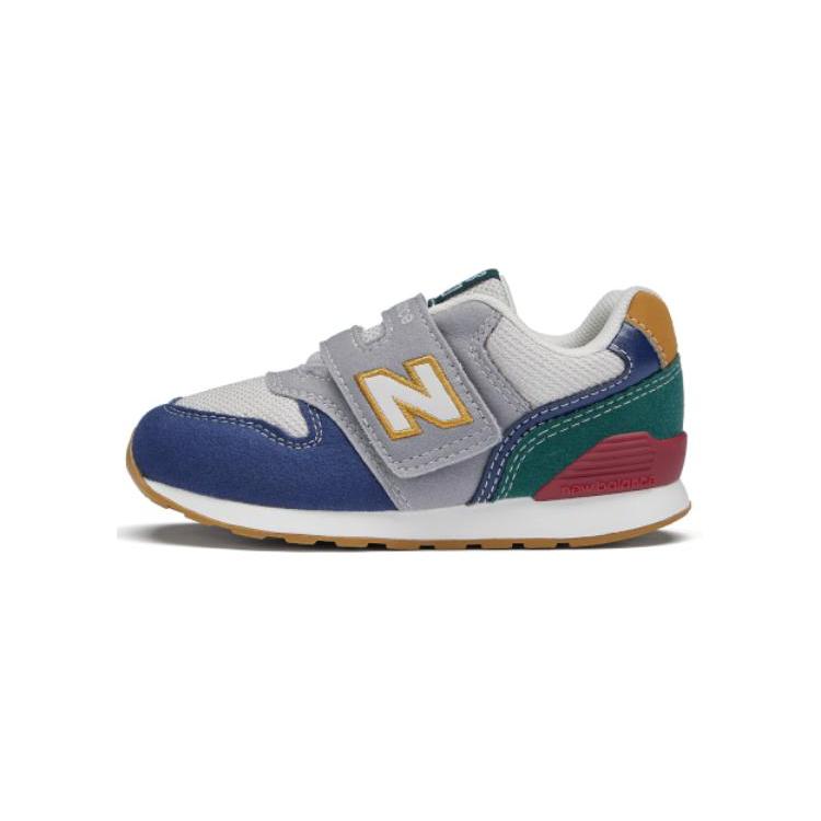 New Balance NB 996 Сетчатые Амортизирующие Дышащие Низкие Детские Кроссовки Серо-Голубые Для Младенцев И Малышей IZ996JO3
