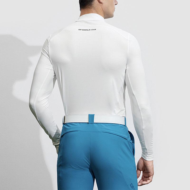 Fila Футболка с длинным рукавом Elite Knit с принтом букв серии Golf Мужские топы Нефритово-белый A11M415212F-WT