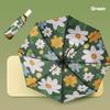 Зонт-зонтик Flora для женщин, модный складной зонт, ветрозащитный, прочный, двухслойный, с цветком, солнцезащитный зонт для девочек, защита от ультрафиолета