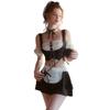 Socpuro Сексуальная горничная Эротическая горничная Косплей Милый комплект для одного размера подходит большинству Костюм, Хэллоуин, Униформа, Нижнее белье, Пижама, Открытое бюстье,