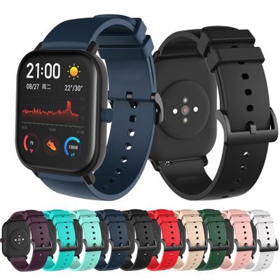 Мягкий силиконовый ремешок для Xiaomi Amazfit GTS/GTS 2 / Mini Смарт-браслет для Xiaomi Amazfit Bip S/U / Pro Ремешок-браслет