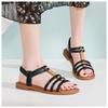 Богемный национальный стиль Универсальный модный тренд Плоские сандалии Для женских Эластичные ремешки Легкие и удобные сандалии