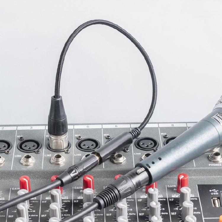 6.35 Female Connector to XLR Male Plug Adapter Cord Line for Mixing Console Mic