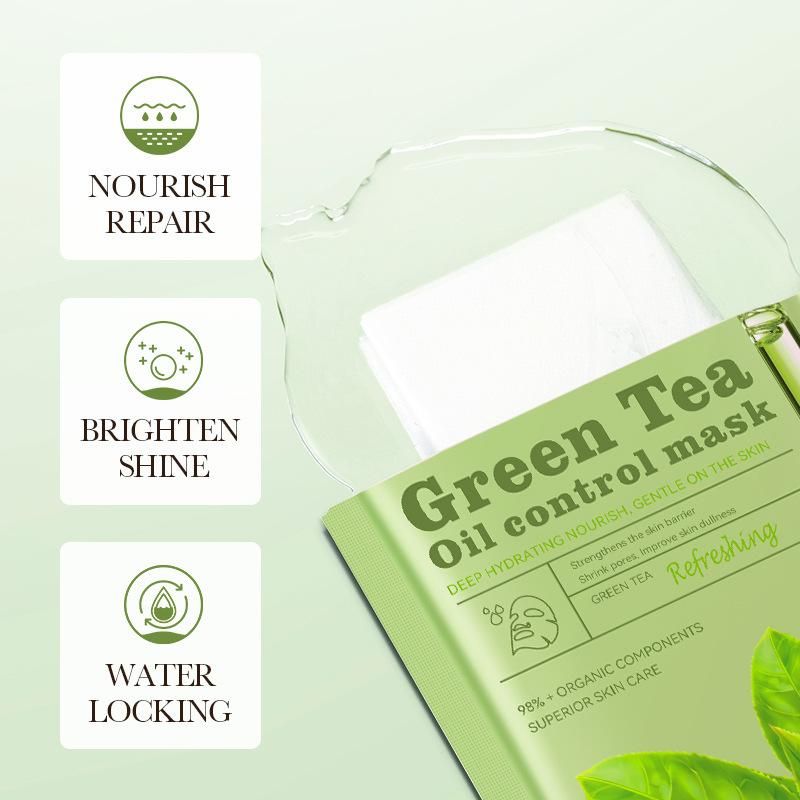 Sadoer Green Tea Oil Control Mask Moisturising and Hydrating Face Mask
