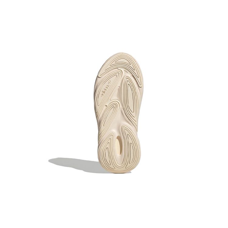 Adidas Originals Ozelia J Fabric Slip Resistant Durable Low Top Sports Casual Shoes Kids Sneakers Off-White GV8992