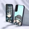 Чехол для телефона Muichiro Tokito из аниме для Samsung S26 S25 S24 FE S23 S22 S21 Plus S20 Ultra Note20Ultra Черная стеклянная крышка