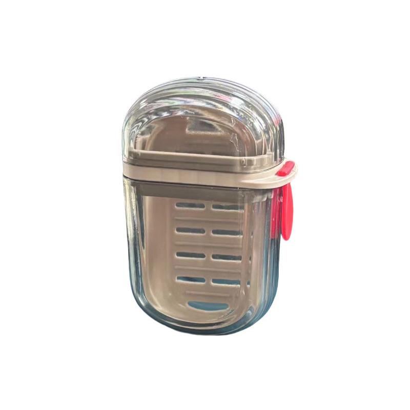 1 шт. креативная портативная дорожная мыльница с герметичной крышкой и дренажем для ванной комнаты, дома, на открытом воздухе, походов, аксессуаров для ванной комнаты