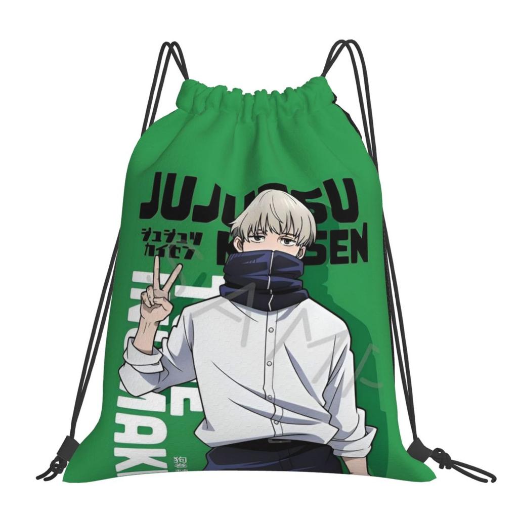 Рюкзаки Jujutsu Kaisen Тоге Инумаки Модные мешки на шнурке Сумка для мелочей Книжные сумки для мужчин Женщин Студентов